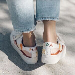 Soludos Hawaiian Platform Sneakers Pura Vida Embroidery Size 7.5